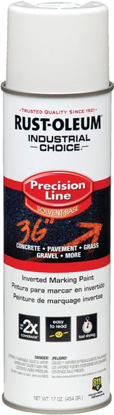 Industrial Choice 203030 Inverted Marking Spray Paint, Semi-Gloss, White, 17 oz, Can